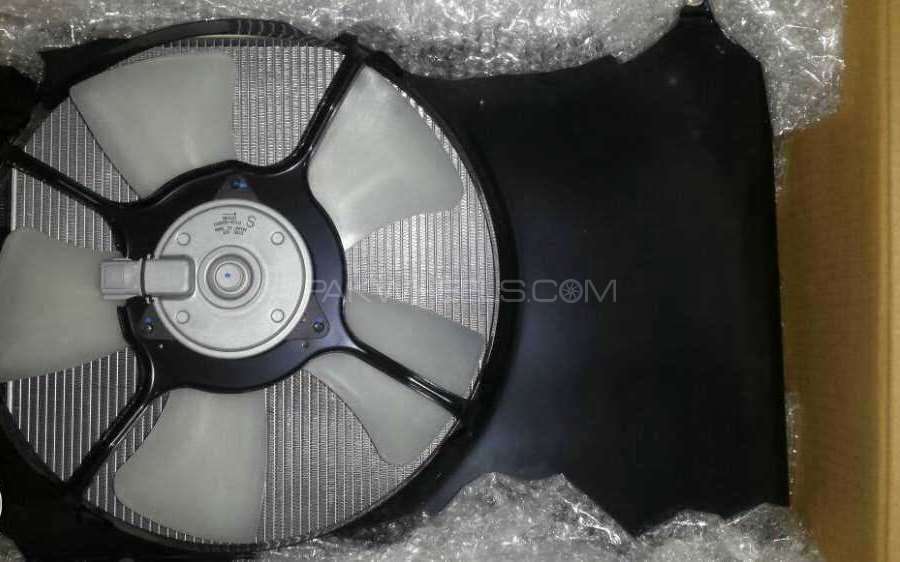 Genuine suzuki Swift Radiator complete set with Fan Shroud and Motor Image-1