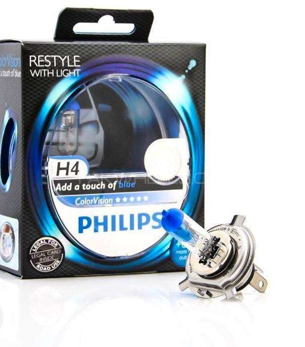 Philips Color Vision Blue,Purple,Green Poland H4 Image-1
