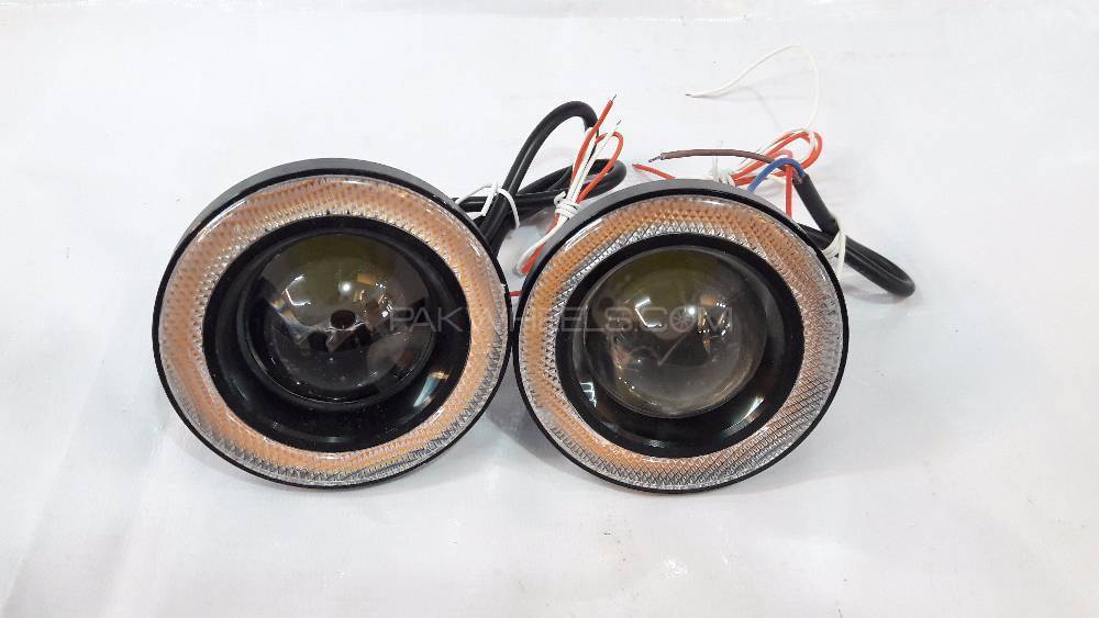 LED Fog Light Angel Eye - Yellow Ring  LED Fog Light Angel Eye - Yellow Ring  Image-3