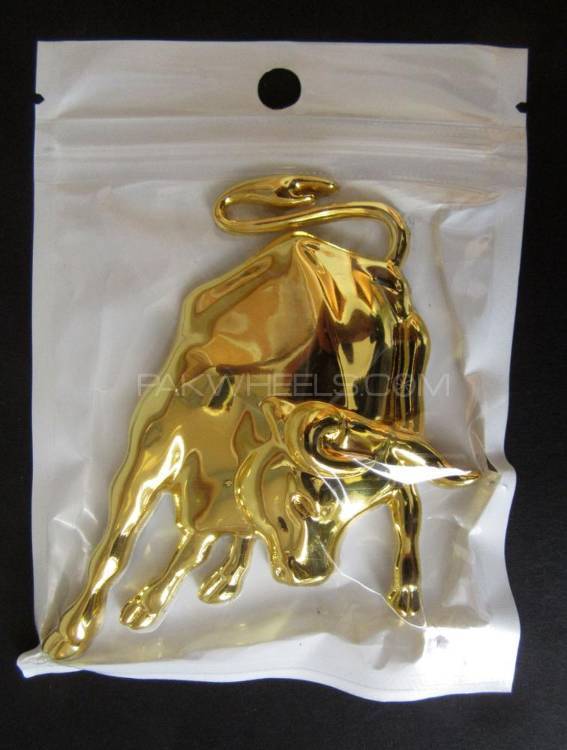 3D Bull (Lamborghini) Taurus Metalic Emblem Sticker  Image-1