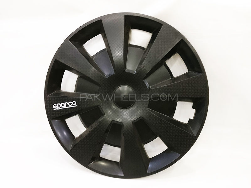  X8 Wheels Cover Sparco 3D Honda 15" - Black Image-1