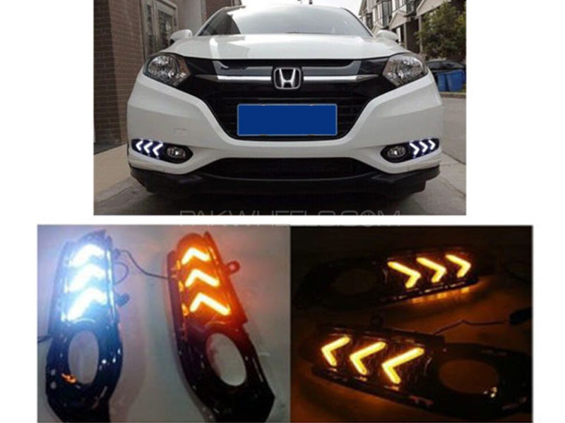 Honda Vezel Dual Color Fog Lamp DRL Covers  Image-1