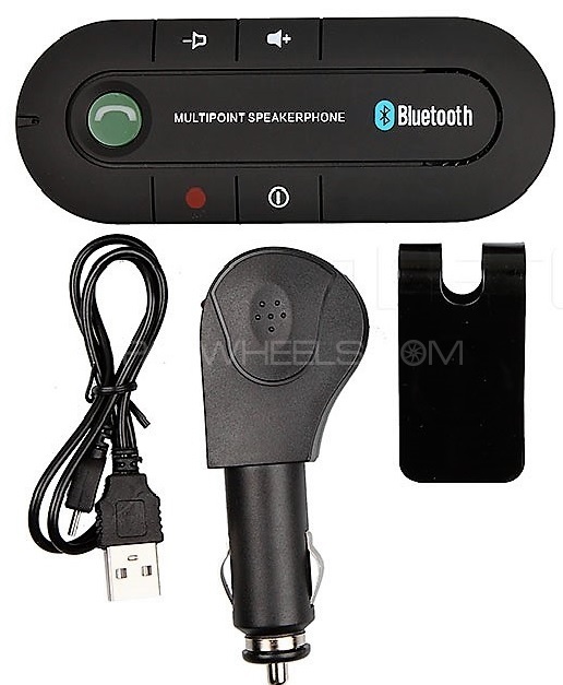 Bluetooth 4.1 Multipoint Speakerphone Bass Stereo AUX Car Ki Image-1
