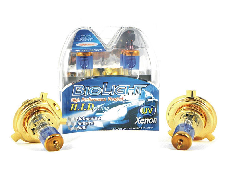BioLight 100/90w SuperWhite B2 Gold Platted H4 Tube Pack 2pcs Image-1
