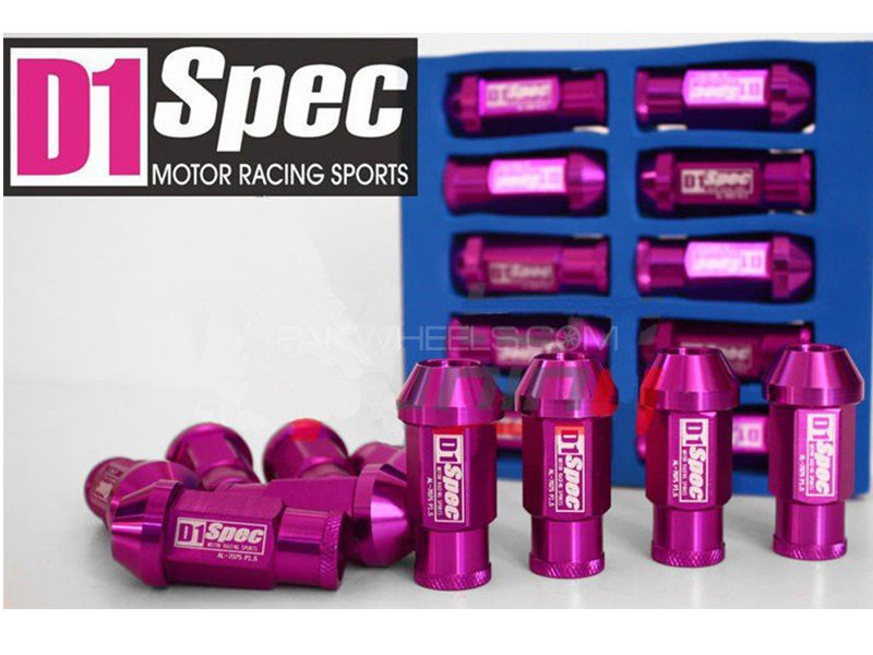 D1 Spec Wheel Lug Nuts Purple Image-1