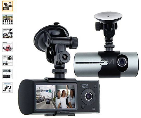 FHD HQ Dash Cam DVR Recorder Dual Camera "GPS Front Inside" 3 In 1 Image-1