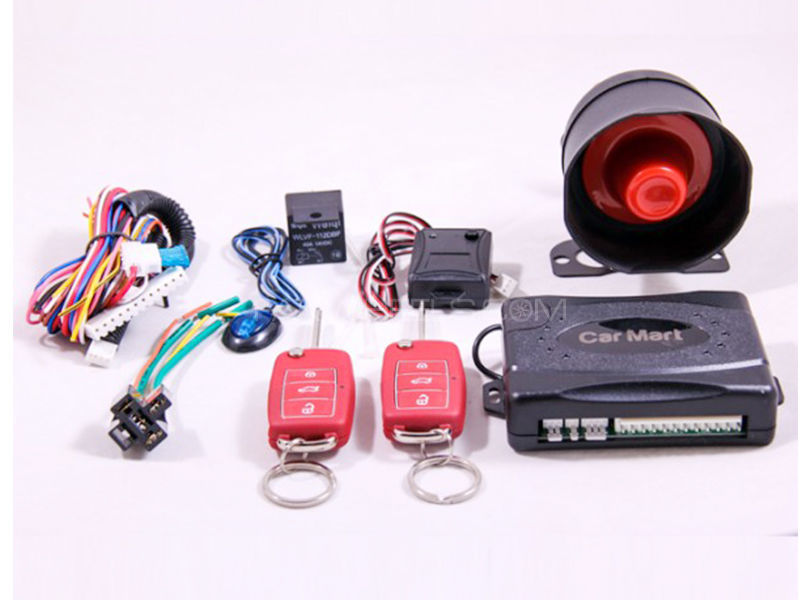 Universal Waterproof Jack Knife Car Alarm System - Red Image-1