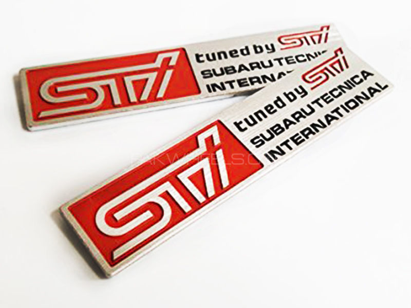 Subaro Technical Metal Sticker - Red Image-1