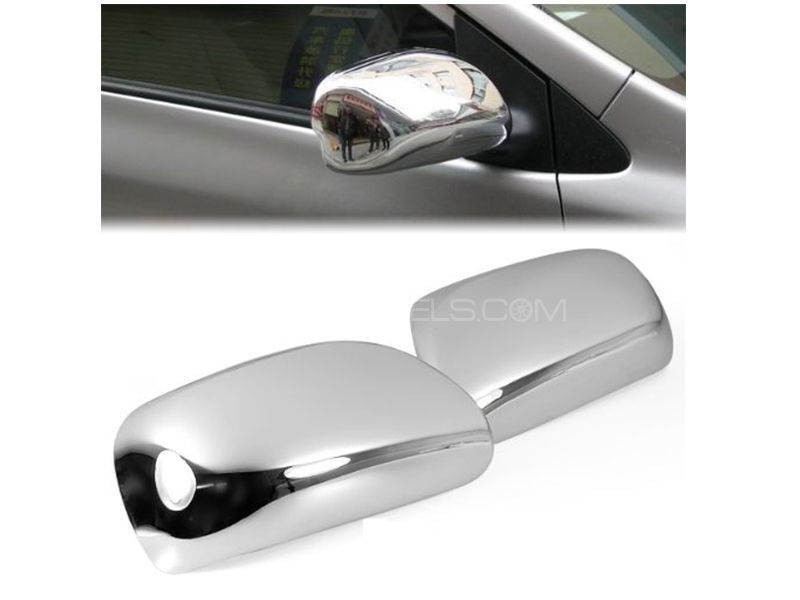Toyota Corolla 2002-2008 Side Mirror Chrome Covers Image-1