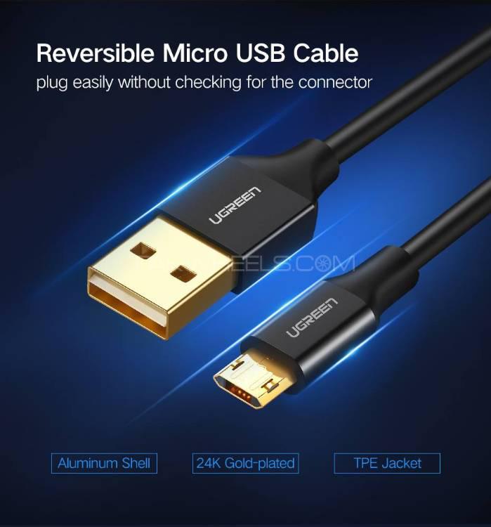 Premium Quality Micro USB Data Cable with Reversible Connect Image-1