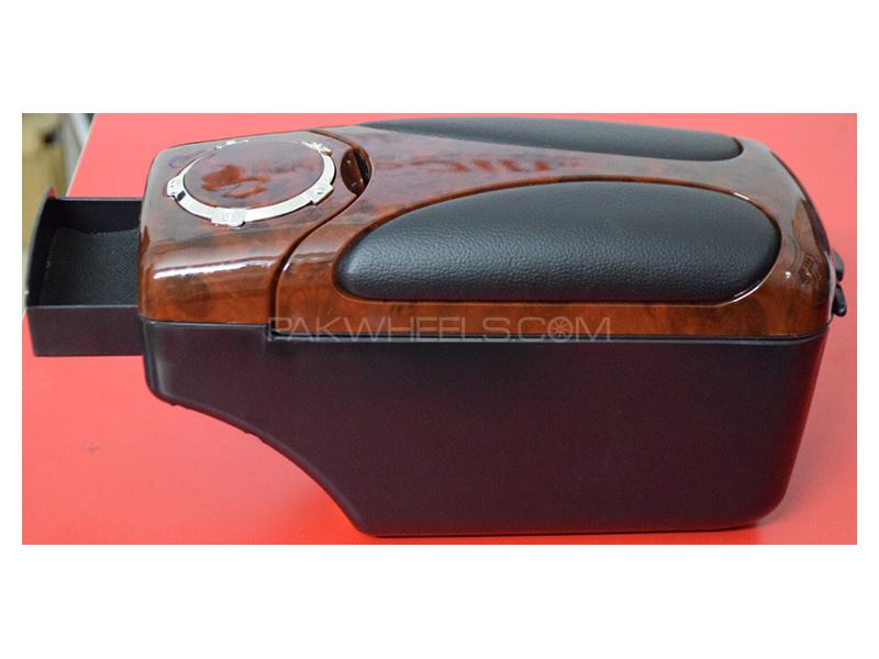 Universal Multi Console Box Armrest Wood & Black - 48007 Image-1