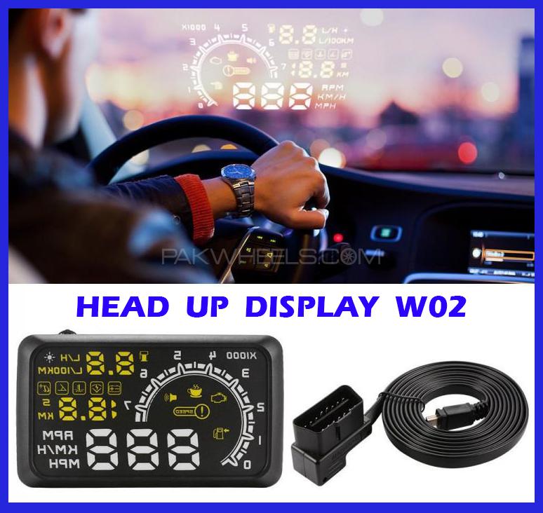Digital Head Up Display Speed Fuel Temperature Error OBD2 CARS HUD Image-1