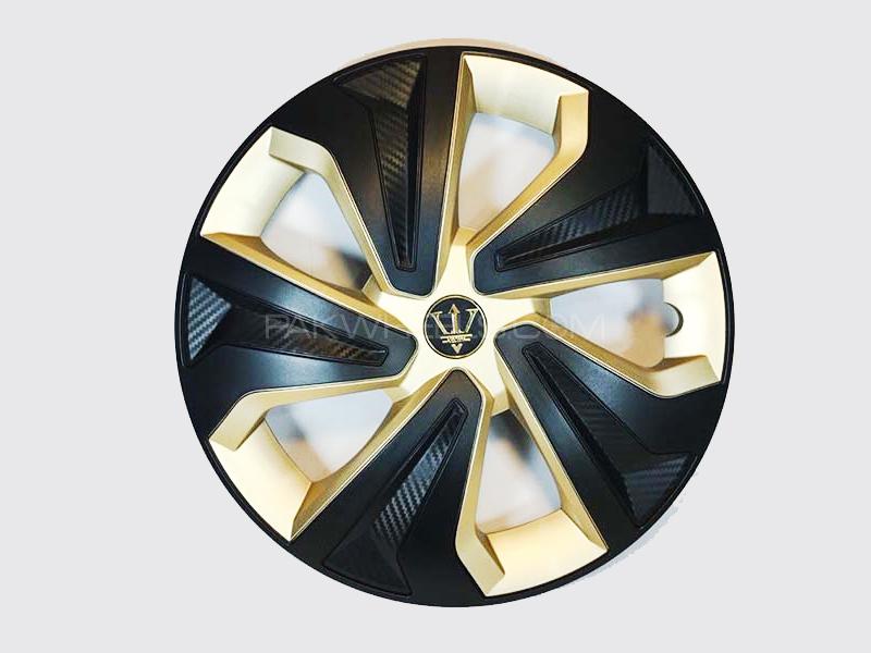 X8 Wheel Cover Evo Golden & Black Carbon S6 15" Image-1