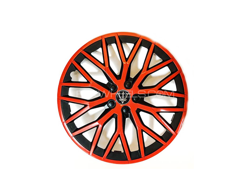X8 Wheel Cover Evo Red & Black S1 12" Image-1