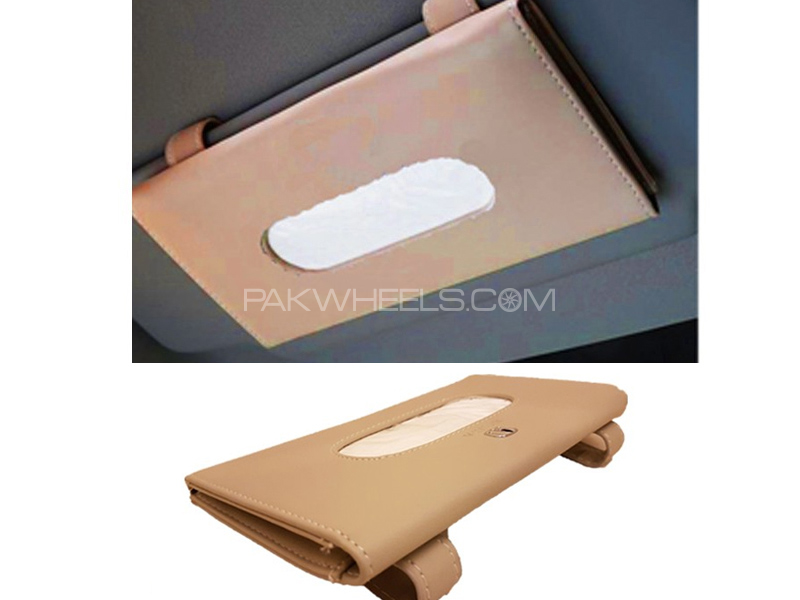 Sun Shade Tissue Box For Honda - Beige Image-1