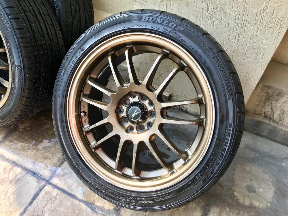 17 Inches Japanese Rims with Tyres Image-1