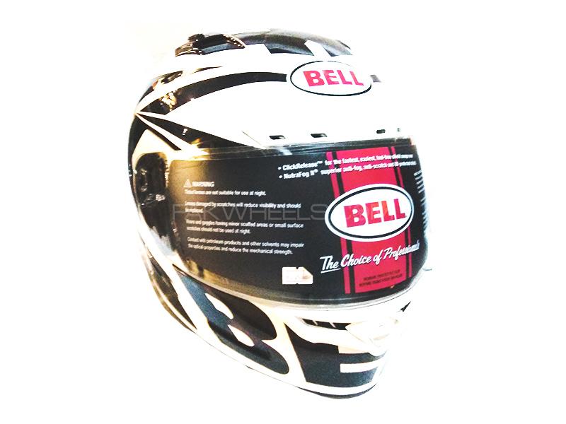 BELL Vortex Dot White And Black Helmet Image-1