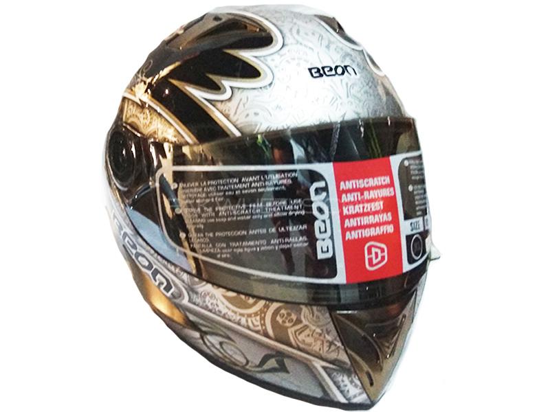 BEON Ecer 2205 Black And Grey Helmet Image-1