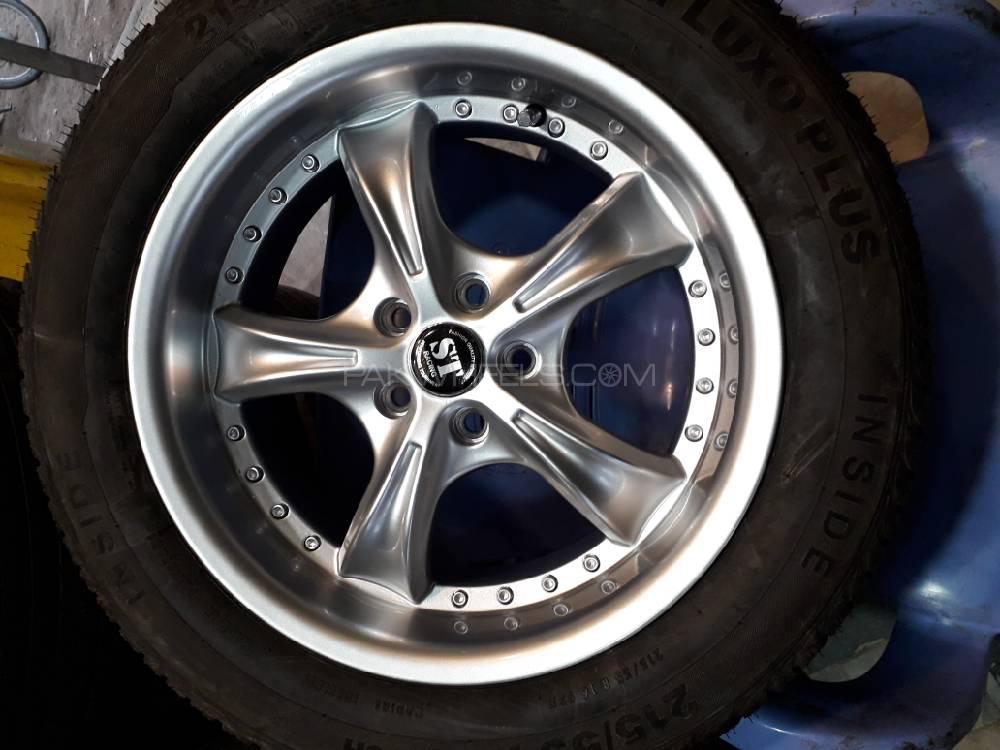 St wheel 5nut front wheel 215.55.16 brand new tyre Image-1