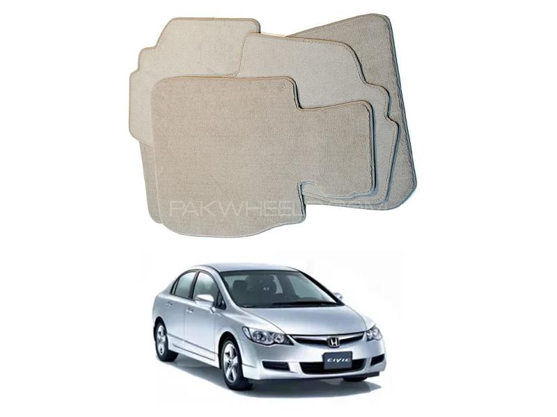 Kenco Carpet Floor Mats For Honda Civic 2006-2012 Beige Image-1