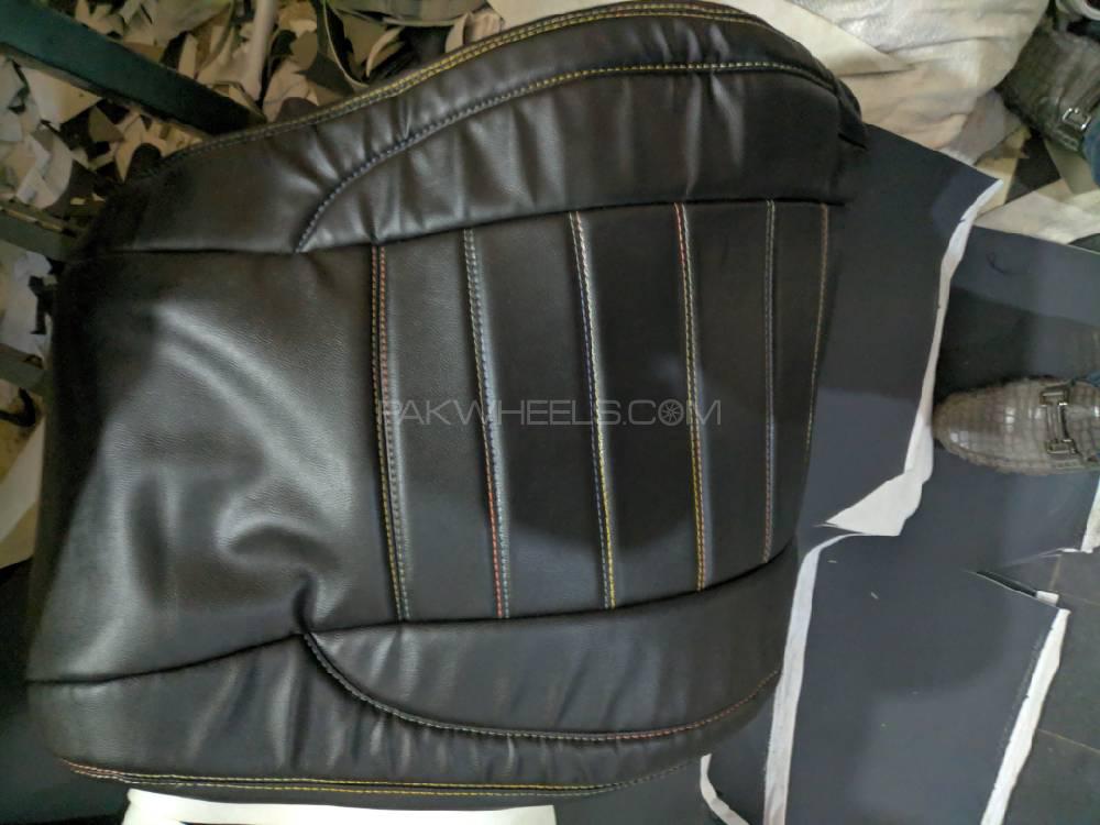 seat cover with machine design pvc japani leather Image-1
