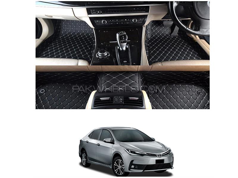 7D Floor Mat For Toyota Corolla 2014-2019 - Black  Image-1