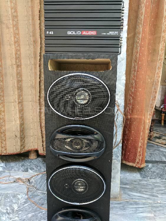 Kenwood speaker and Solid Audio Amplifier(3000W MAX) Image-1