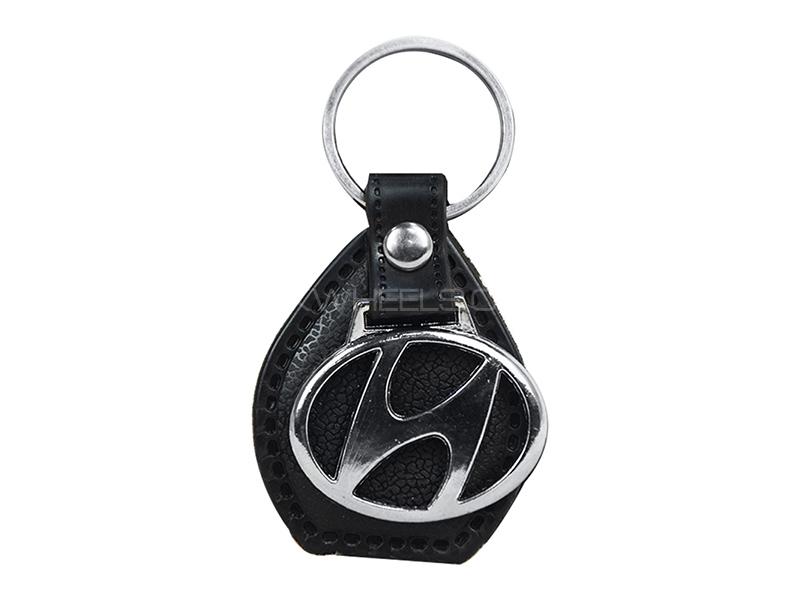 Leather Keychain - Hyundai Image-1