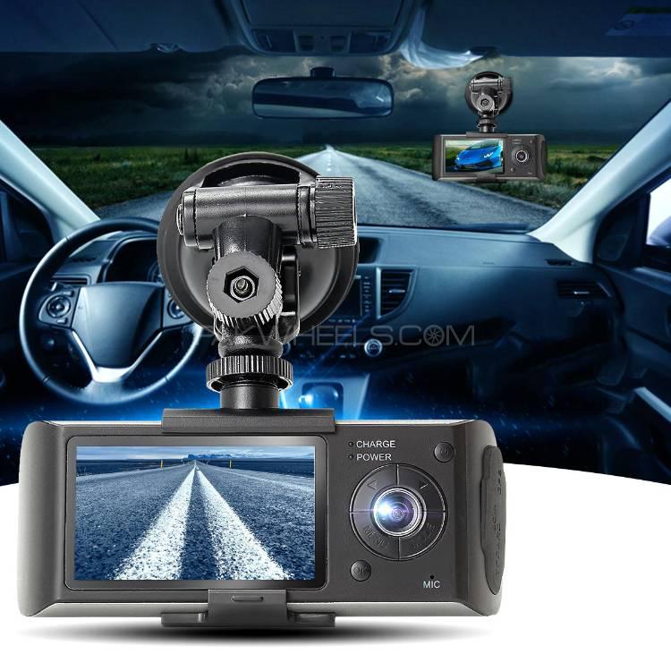 3 IN 1 R300 CAR CAM Recorder Front + Inside + GPS Audio Video Camera Image-1