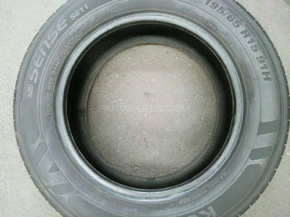 4 Tyres 195/65/R/15 Kumho Eco Korean 9/10 Condition Image-1