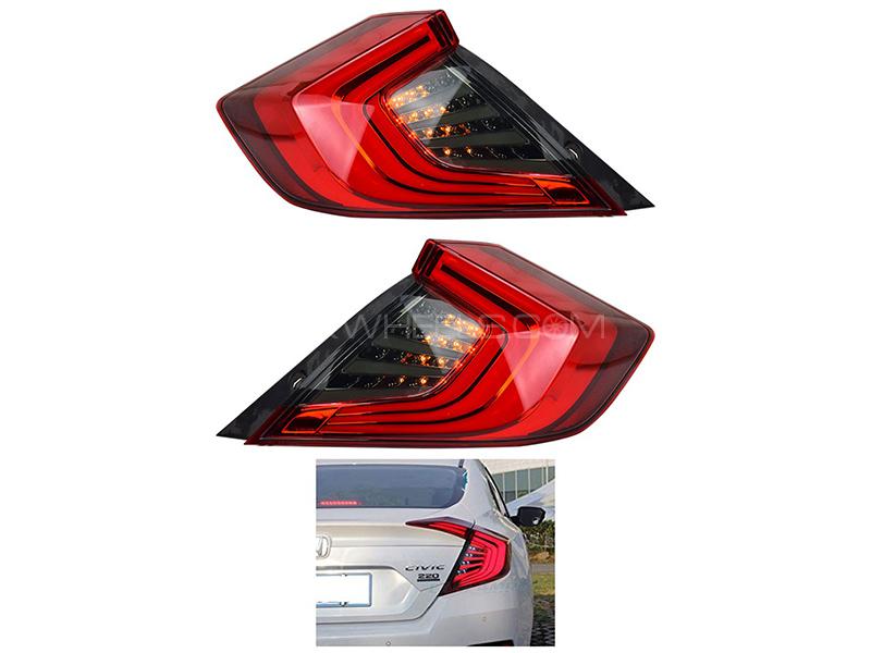 Honda Civic Lava Style Back Lamps Red 2016 - 2019  Image-1