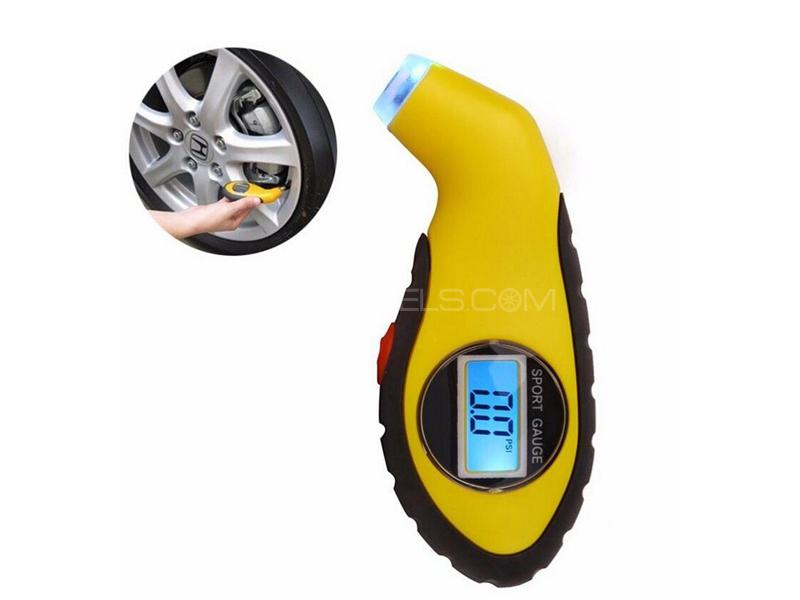 Buy Car Tire Digital Measure Monitor Valve Gauge Yellow in Pakistan