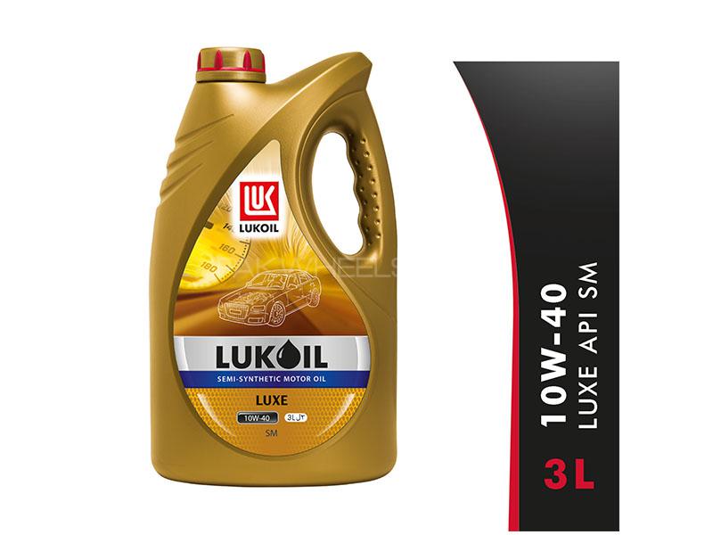 Lukoil Luxe 10w40, API SM Car Gasoline Petrol Engine Motor Oil Lubricant Semi Synthetic 3L Image-1