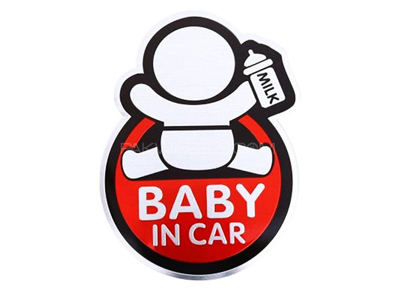 Baby In Car Logo - Red Image-1