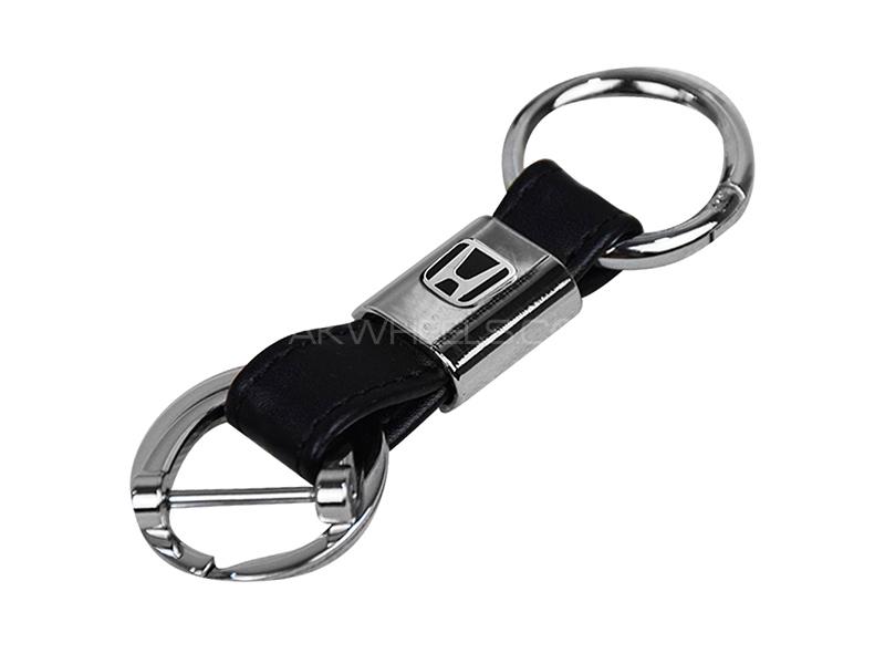 Leather Ring Keychain - Honda  Image-1