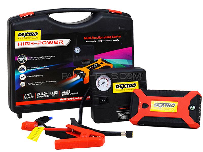 Dextro High Power Multifunction Jump Starter With Air Compressor Image-1