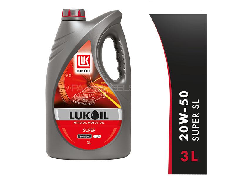 Lukoil Super 20w50, API SL Car Gasoline Petrol Engine Motor Oil Lubricant Mineral 3L Image-1