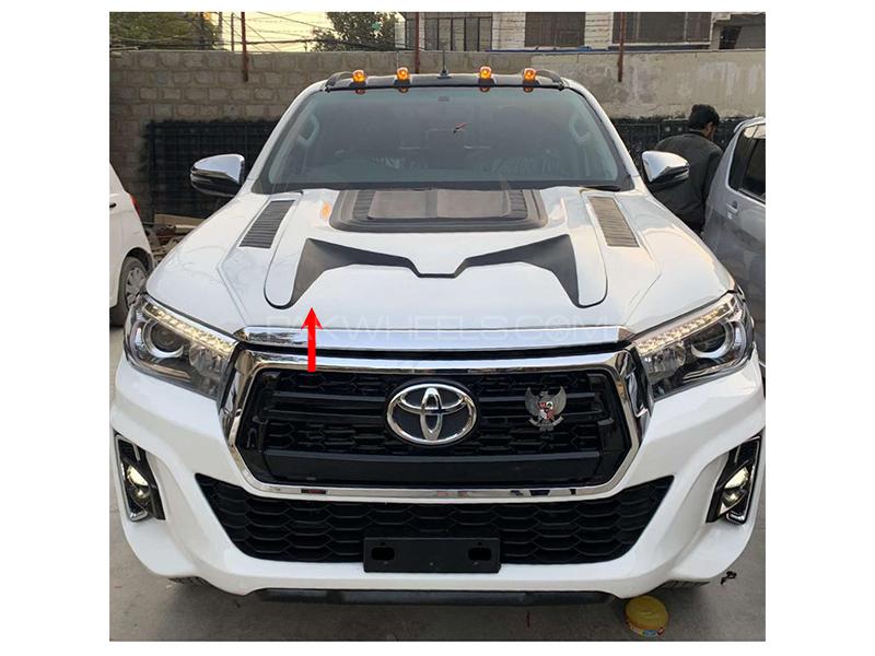 Toyota Hilux Revo 2016-2020 Monde White Bonnet Scoop - Made In Thailand  Image-1