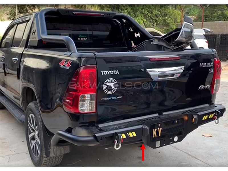 Toyota Hilux Revo 2016-2020 IKR Rear Bull Bar With Tow Hooks Image-1