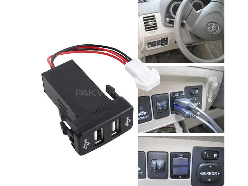 USB Charging Slot For Dashboard Toyota Corolla 2.1A  Image-1