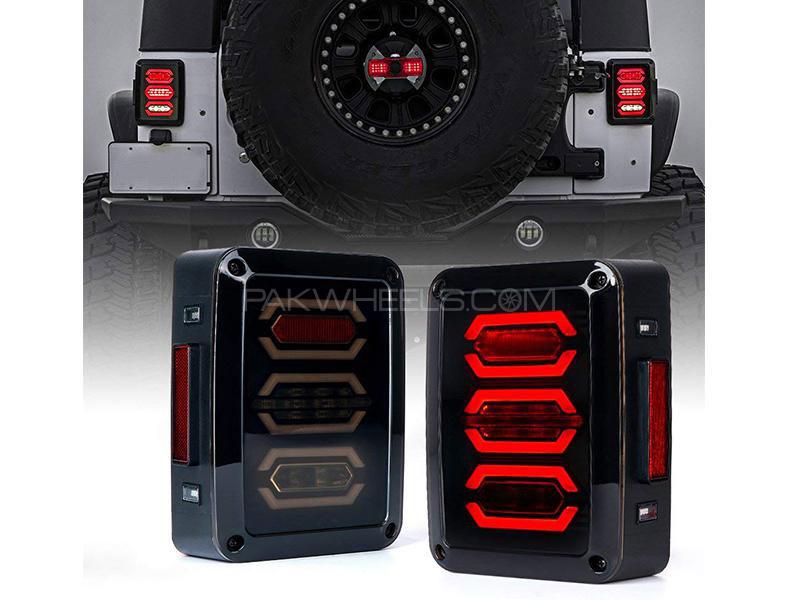 Buy Universal Jeep Wrangler Lava Backlights Black Smoke Drl D3 in Pakistan  | PakWheels