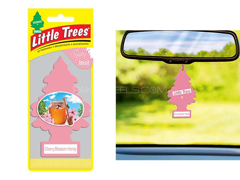 Little Trees Cherry Blossom Honey Hanging Car Air Freshener Image-1