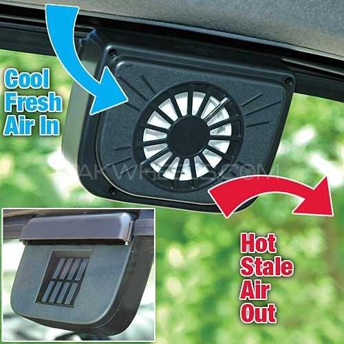 Solar Powered Auto Cool Fan Image-1