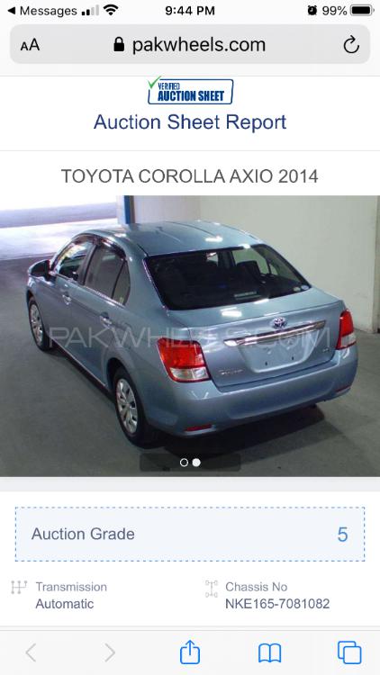 Toyota Corolla Axio 2014 for Sale in Lahore Toyota Corolla Axio 2014 for Sale in Lahore Image-2