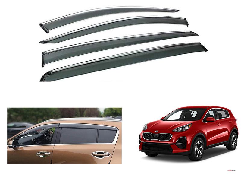 KIA Sportage 2019-2020 Premium Sunvisor With Chrome Strip Image-1