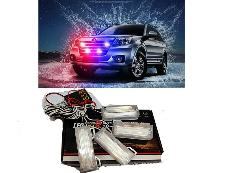 Car Grill Police Flash Light Set  Image-1