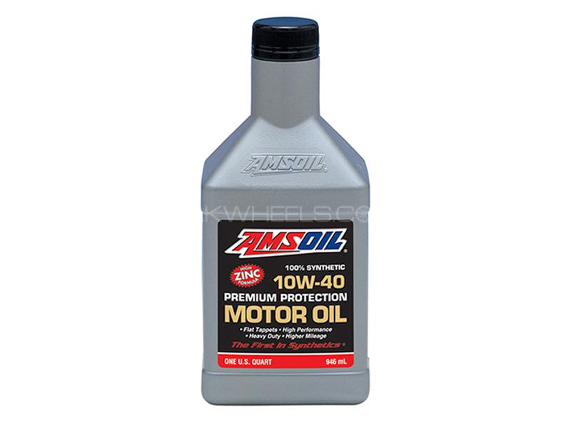 Amsoil 10w40 Premium Protection Synthetic Motor Oil 946ml Image-1