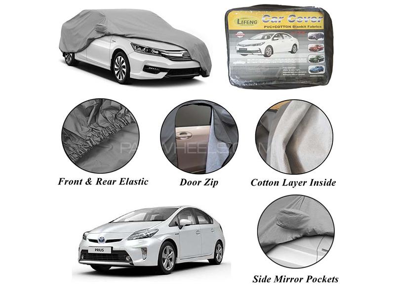Toyota Prius 2009-2015 Non Wooven Inner Cotton Layer Car Top Cover | Anti-Scratch | Waterproof  Image-1