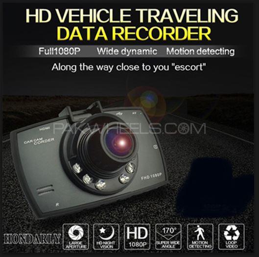 FHD Car Dash Cam Recorder with Night Vision Camera Front Wider Angle Image-1