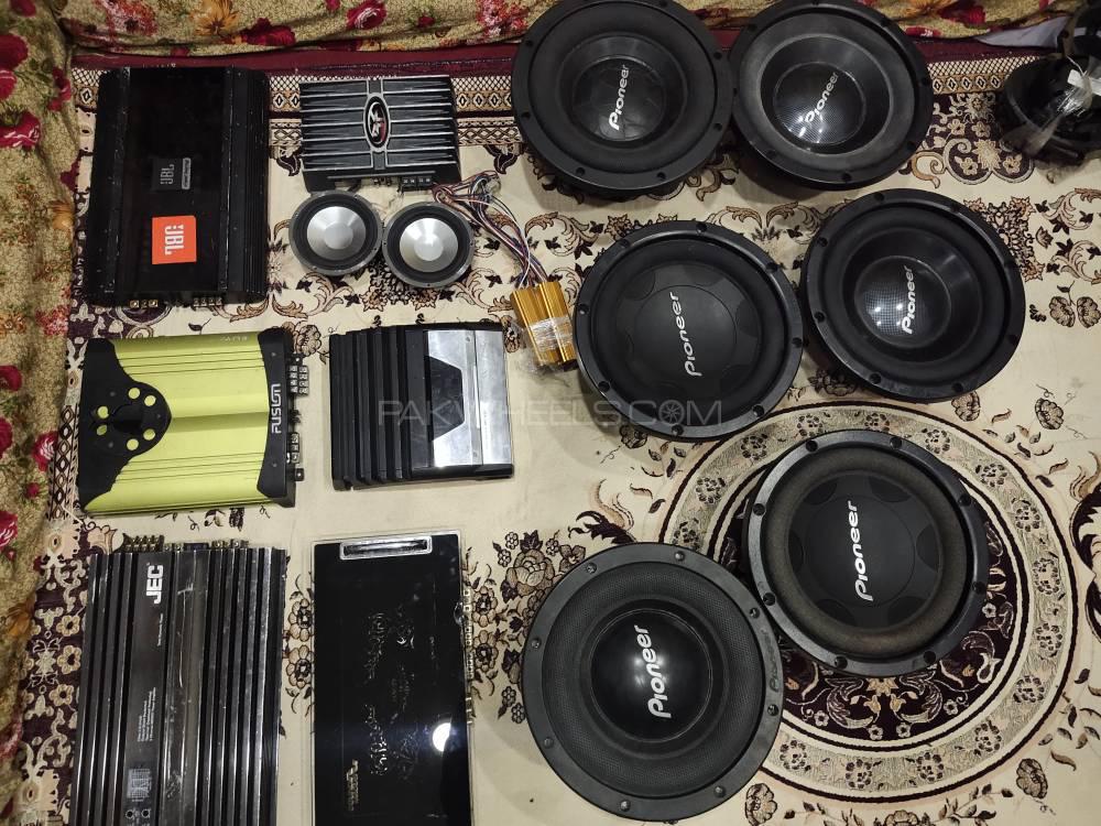 imported amplifire speakers and woffer Image-1